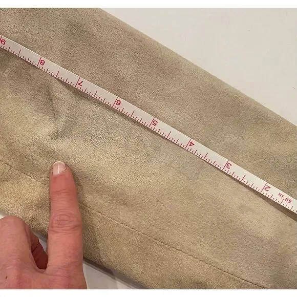 Vintage Liz Claiborne Beige/Tan Suede Blazer / Jacket, Pockets, Size XL - Picture 12 of 14